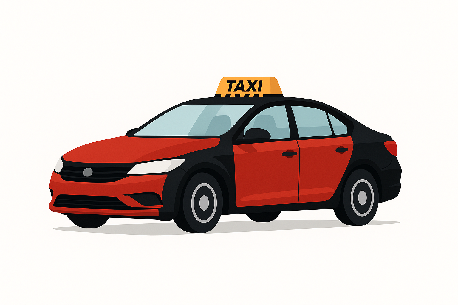 Taxi car illustration